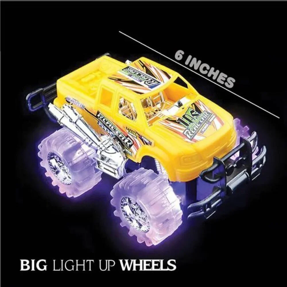 Light Up Monster Trucks Toy Set of 2 Jumbo Vehicle Gift Child Boy Girl Present
